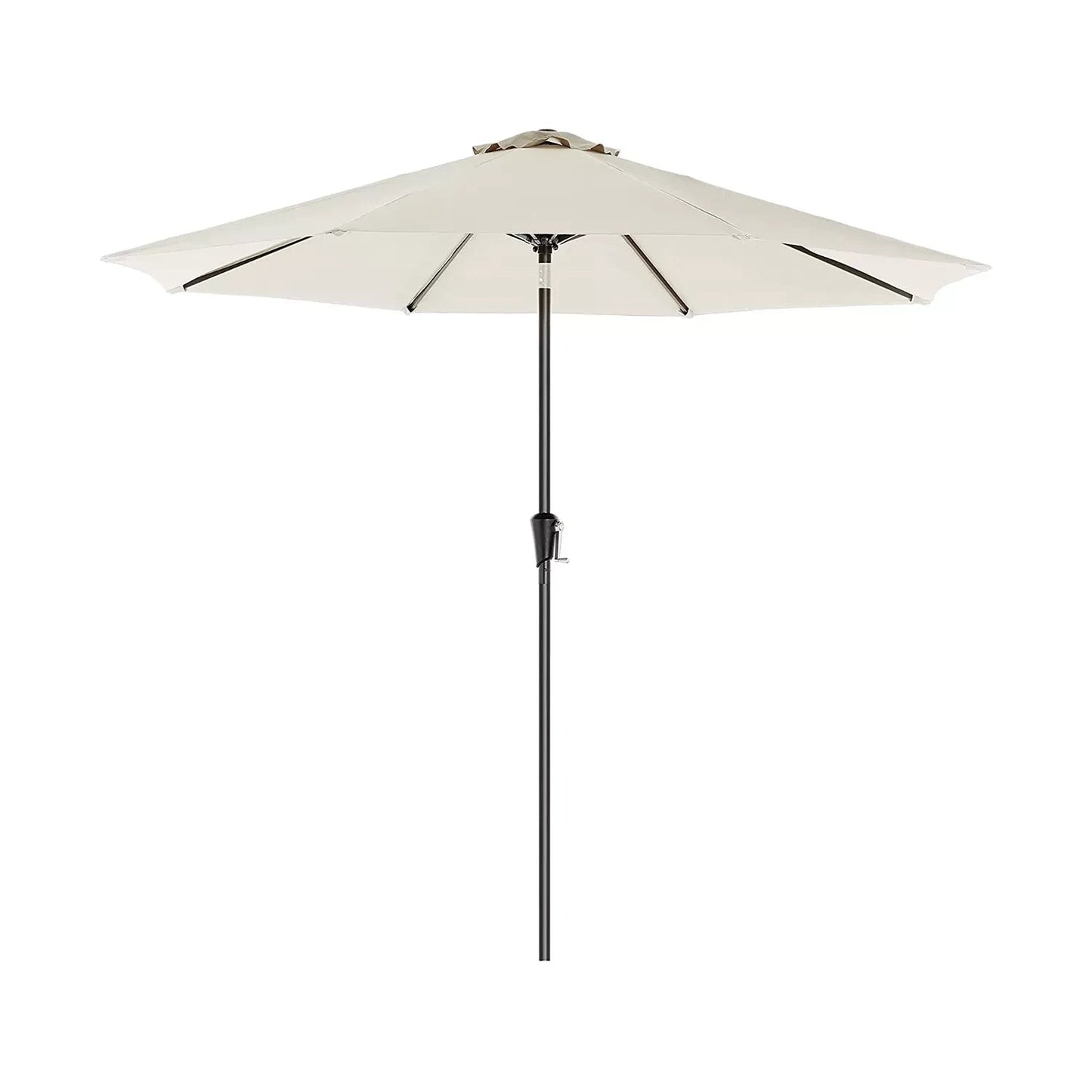 In And OutdoorMatch Parasol Joseph - 270 cm - Tuinparasol - Market Parasol - UV bescherming tot UPF 50+ - Patio Parasol - Zonwering - Knikarm - Met zwengel - Zonder standaard - Beige Sunshade