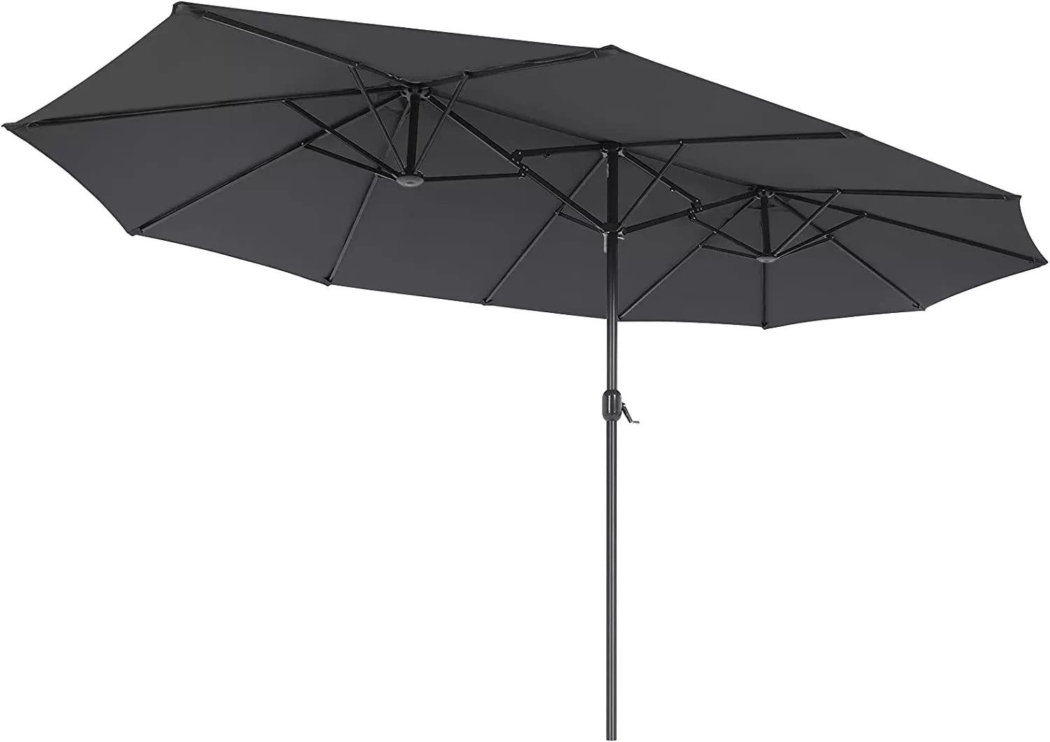 In And OutdoorMatch Parasol Natasha - Langwerpig - Dubbele parasol - Terras of tuin - 210x180cm Sunshade