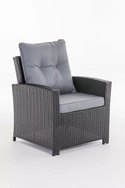 In And OutdoorMatch Premium Tuinstoelen Barney - outdoor loungestoel - loungestoel - Lounge - ijzergrijs - 70 x 73 x 82 cm Garden Chair