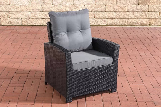 In And OutdoorMatch Premium Tuinstoelen Barney - outdoor loungestoel - loungestoel - Lounge - ijzergrijs - 70 x 73 x 82 cm Garden Chair