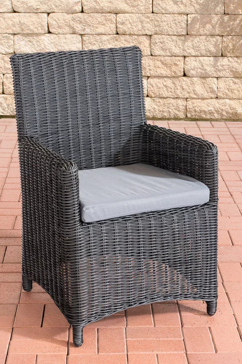 In And OutdoorMatch Premium Tuinstoelen Kyla - outdoor loungestoel - loungestoel - Lounge - ijzergrijs 5mm - 47 x 47 x 44 cm Garden Chair