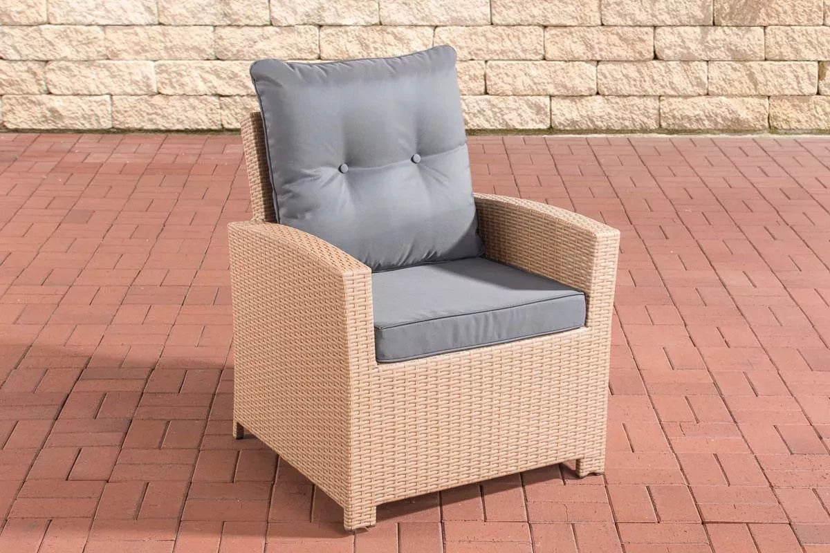 In And OutdoorMatch Premium Tuinstoelen Magdalen - outdoor loungestoel - loungestoel - Lounge - ijzergrijs -70 x 73 x 82 cm Garden Chair