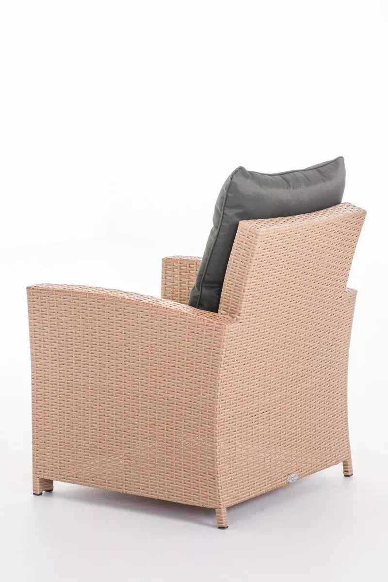 In And OutdoorMatch Premium Tuinstoelen Marion - outdoor loungestoel - loungestoel - Lounge - antraciet -70 x 73 x 82 cm Garden Chair