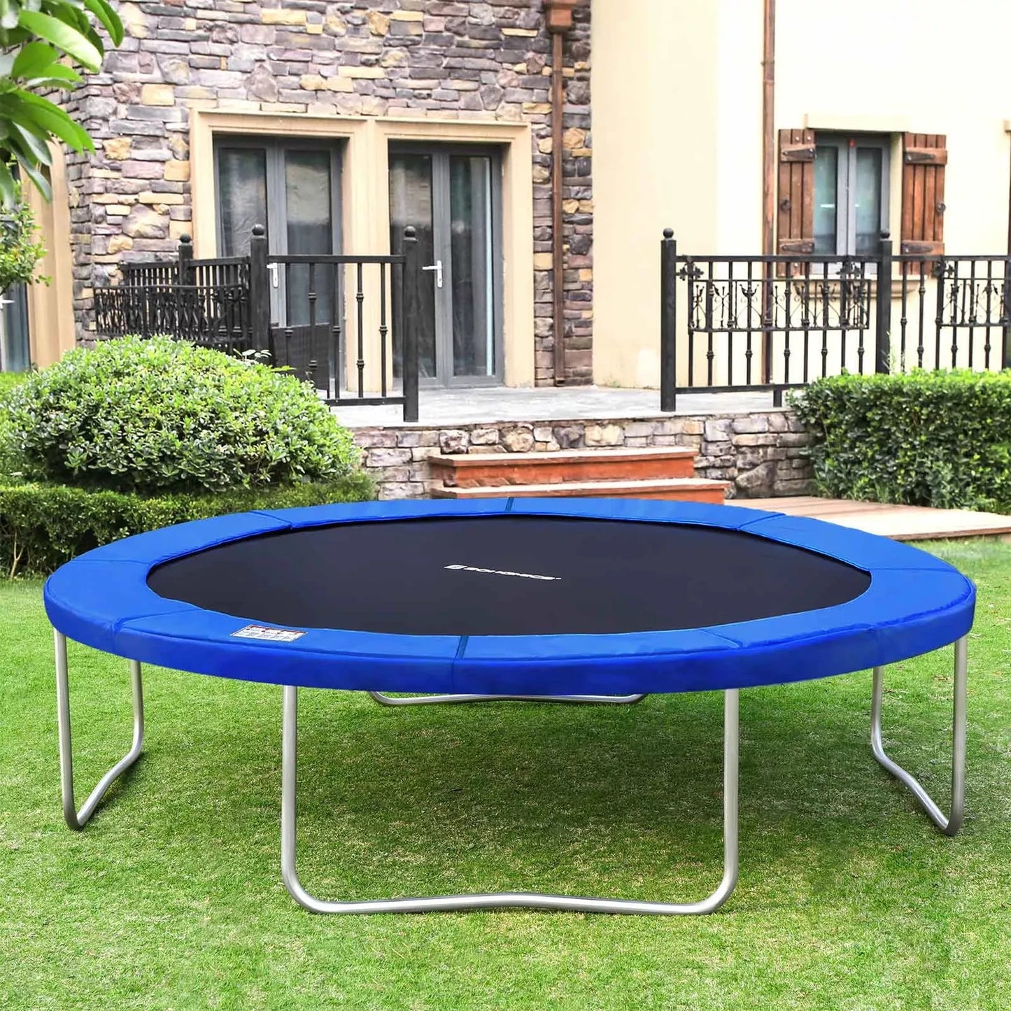 In And OutdoorMatch Randafdekking Dexter - Veerafdekking - Randbescherming - Veiligheidsmat - UV-bestendig - Scheurbestendig - Trampoline-accessoires - Standaardformaat - Blauw Trampoline rand