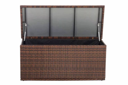 In And OutdoorMatch Rotan Opbergbox Oral - 125cm - Kussenbox - Tuinkussenbox - Waterdicht - Met deksel - Voor binnen & buiten - Tuinbox Garden Storage box