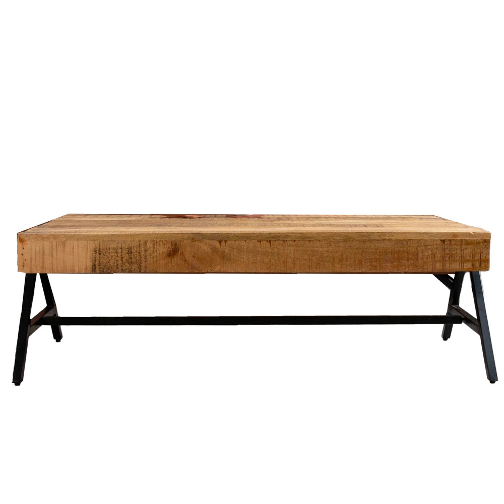 In And OutdoorMatch Salontafel Arezzo - 120x70x40 cm - Mangohout - Tijdloos Modern Design Salontafel