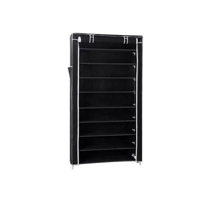 In And OutdoorMatch Schoenenrek Ernestine - Met deur - 24 tot 30 paar - Waterdicht - Schoenenkast - Stalen buizen - Stofvrij - 88x28x160cm shoe rack