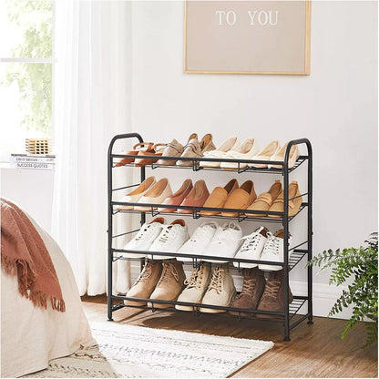 In And OutdoorMatch Schoenenrek Rosetta - Metaal - 16 paar schoenen - Schoenenkast - Hoogte 65cm shoe rack