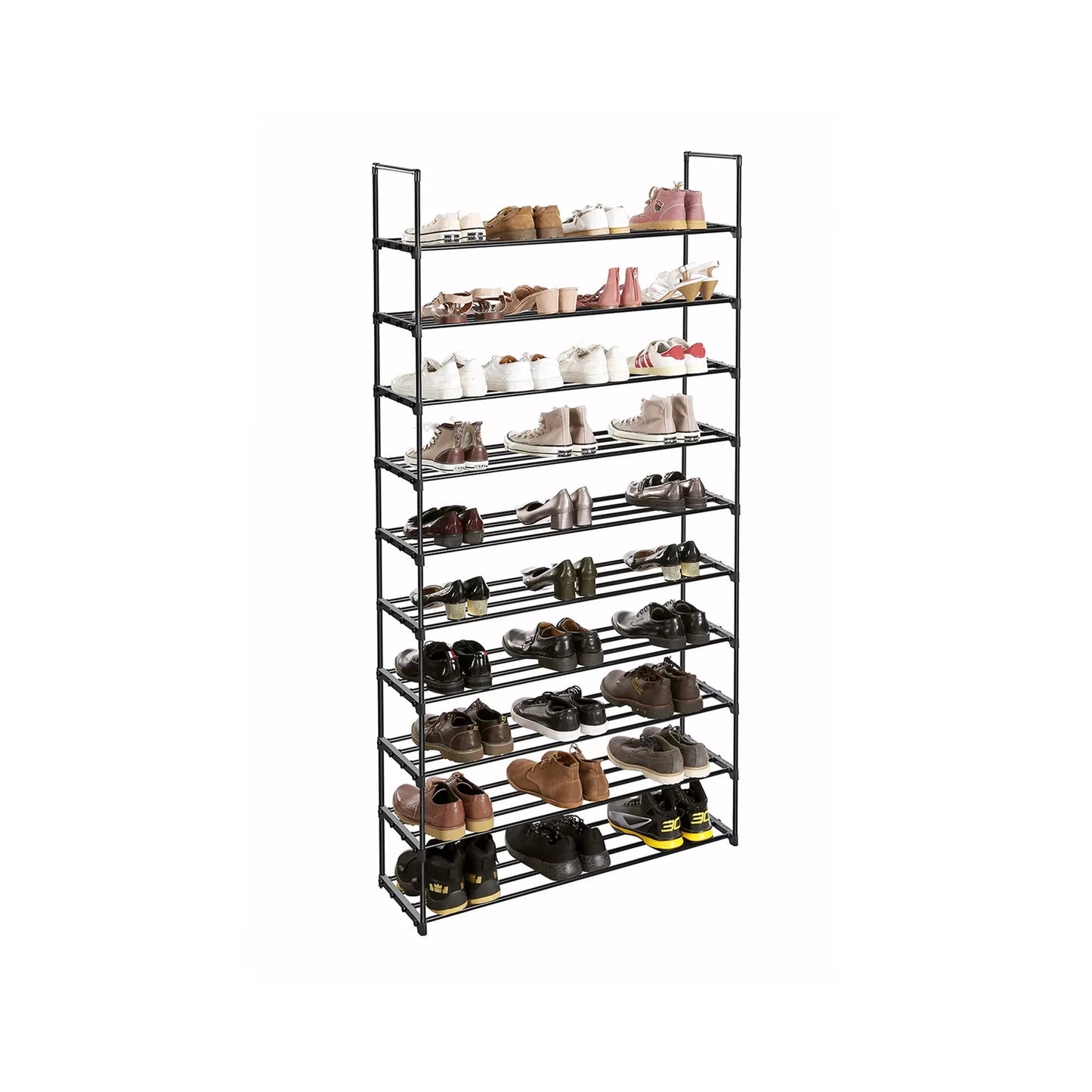 In And OutdoorMatch Schoenenrek Talon - Met 10 planken - voor max. 50 paar schoenen - Grijs shoe rack