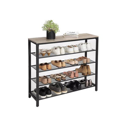 In And OutdoorMatch Schoenenrek Tyreek - Metaal - 16-20 paar schoenen - Schoenenkast - 100x30x92cm shoe rack