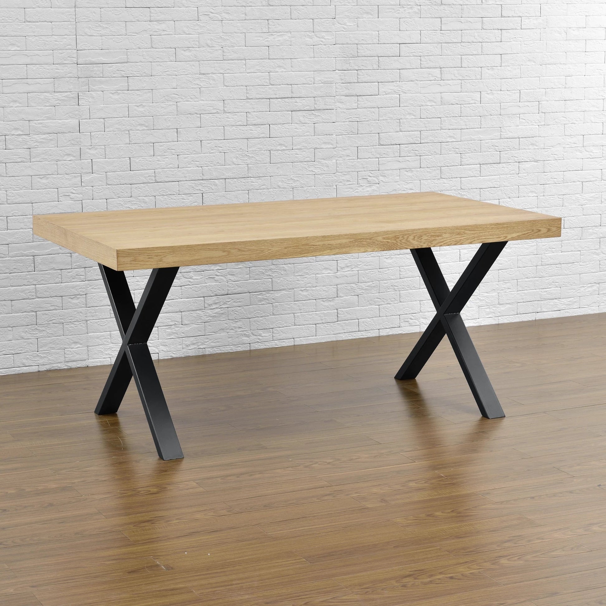 In And OutdoorMatch Stalen X Tafelpoten Stevie - Set van 2 - Meubelpoot - 79x72 cm - Zwart table legs