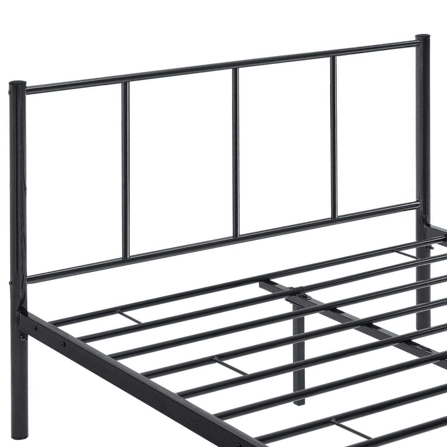 In And OutdoorMatch Stalen bed Neva - Bedframe - Met bedbodem - 160x200 cm - Wit - Modern design Bedframe