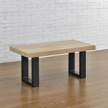 In And OutdoorMatch Tafelpoot Bridie - Stalen Onderstel - Set van 2 - U Tafelpoot - 30x43 cm - Zwart table legs