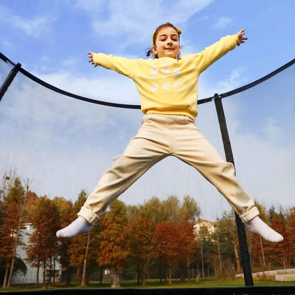 In And OutdoorMatch Trampoline Albina - Met veiligheidsnet & ladder - 305 cm groen - Rond - Tot 150 kg belasting selecteren Trampoline