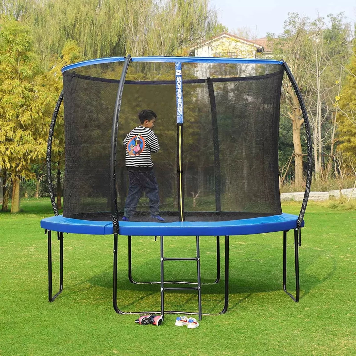 In And OutdoorMatch Trampolinerand Karen - Blauw - 183x30x12 cm Trampoline rand