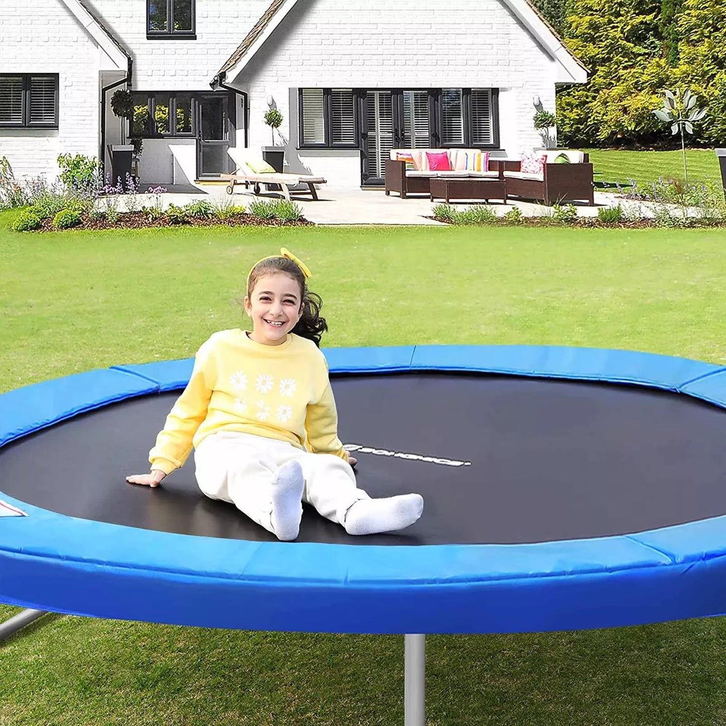 In And OutdoorMatch Trampolinerand Karen - Blauw - 183x30x12 cm Trampoline rand