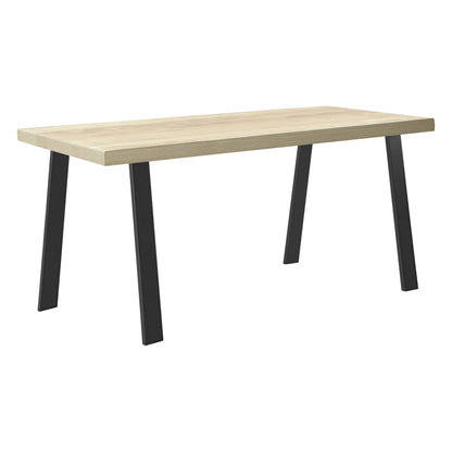 In And OutdoorMatch Trapezium Poot Norbert - Tafelpoot - 55-75x72 cm - Set van 2 - Staal Zwart Mat - table legs