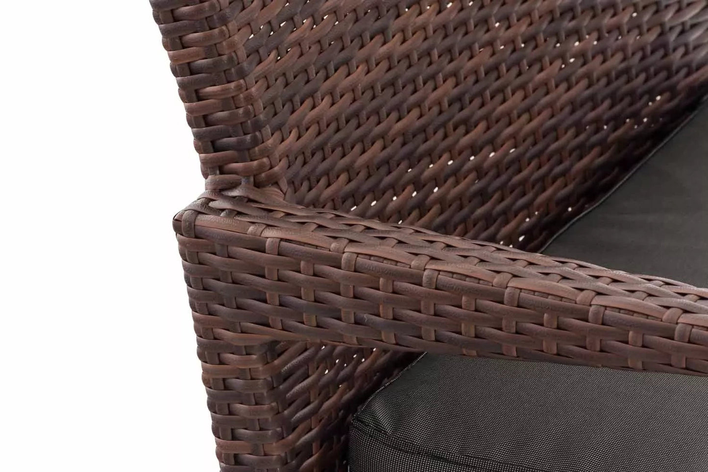 In And OutdoorMatch Tuinstoel Adriana - Antraciet - Weerbestendig - Loungestoel look - Wicker - Tuinstoelen set van 1 Garden Chair