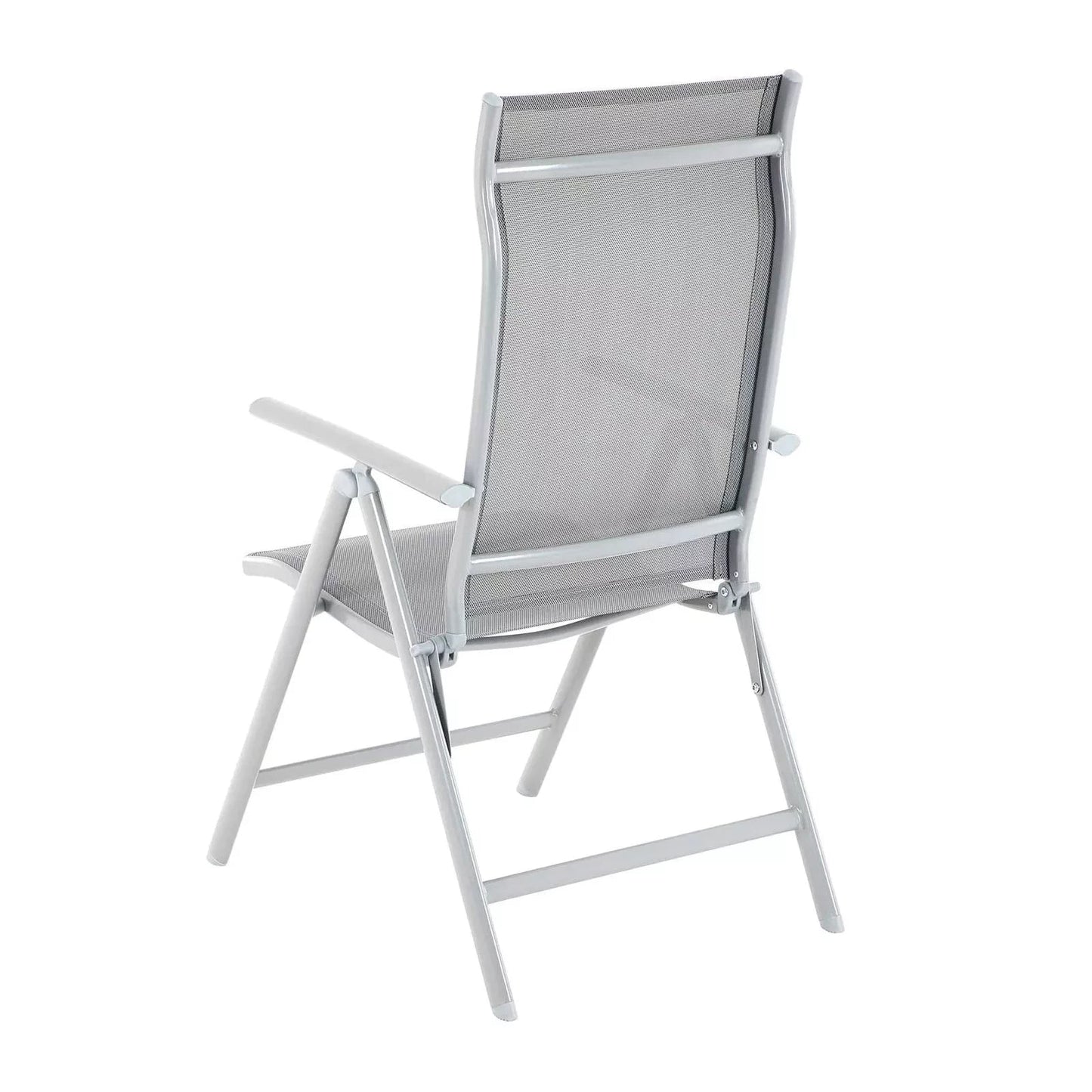 In And OutdoorMatch Tuinstoel Yoni - Set van 2 - Weerbestendig - Grijs - Outdoor - Tuinstoelen - Camping Garden Chair