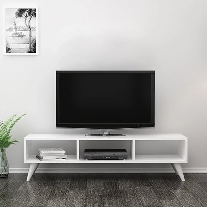 In And OutdoorMatch Tv meubel Anika - 120x35x35 cm - Wit - Spaanplaat en Kunststof - Modern Design TV-meubel