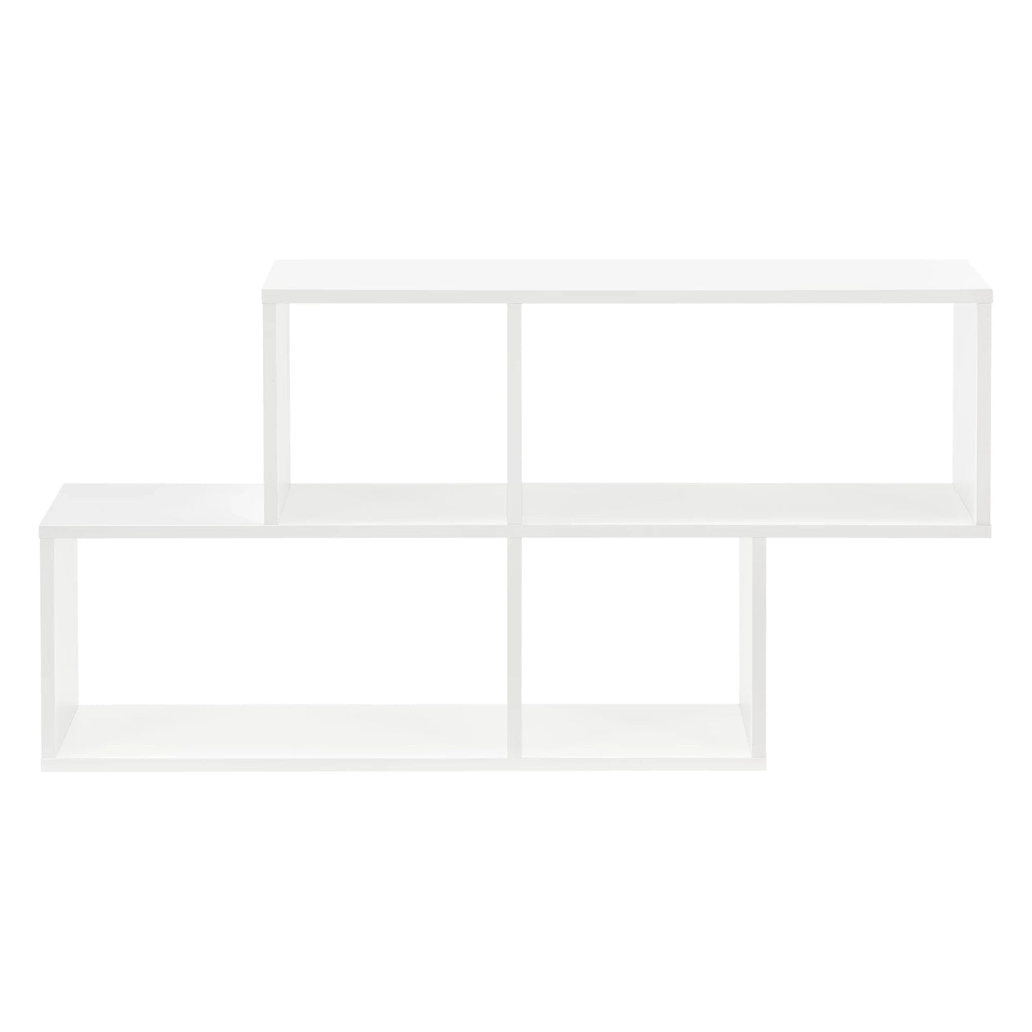 In And OutdoorMatch Wandplank Kariane - Met 4 Vakken - 100x19,5x53 cm - Wit - Modern Design Wandplank