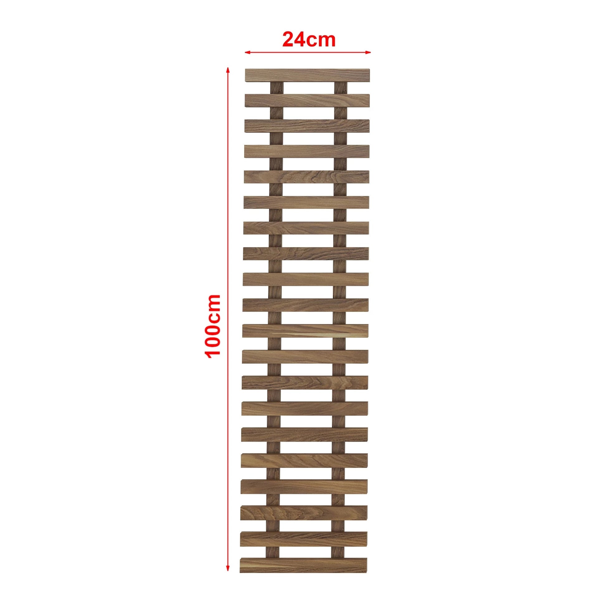 In And OutdoorMatch Wandrek Sara - Set van 3 - Voor Bloem & Potten - Minimalistisch Design - Hangplanten - Plantenhouder - Houtkleurig Houtrek