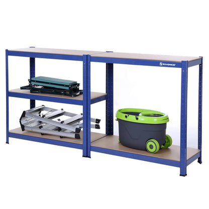 In And OutdoorMatch stellingkast Rylee - 90x40x180cm - Set van 1 - Opbergrek - Metaal - 175 kg draagvermogen - Verstelbaar storage rack