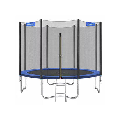 In And OutdoorMatch trampoline met veiligheidsnet Myron - tuintrampoline - 305 cm - ronde trampoline - met veiligheidsnet - met ladder - Zwart Blauw Trampoline