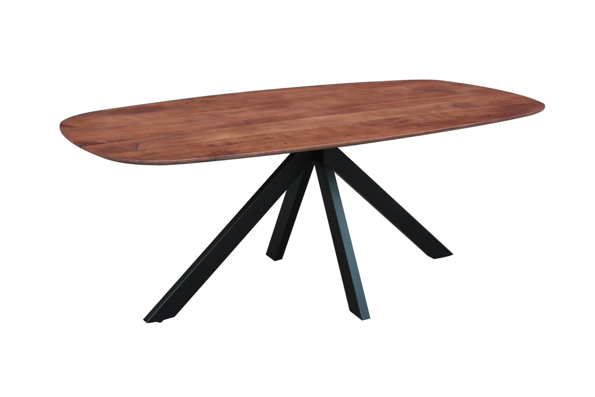 In En OutdoorMatch Eettafel Kurb - 280x100cm - Ovaal - X-poot - Acaciahout - Modern Eettafel/ Eetkamertafel