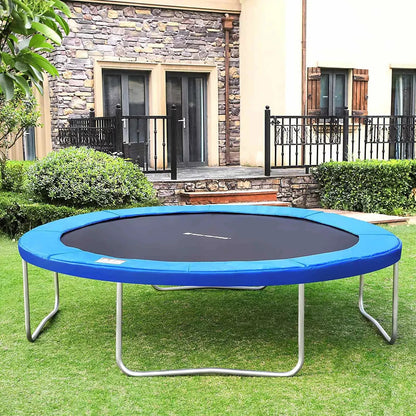 In En OutdoorMatch Trampoline Randafdekking blauw Lotte - 427cm - Beschermingspads - Veerbescherming Trampoline rand