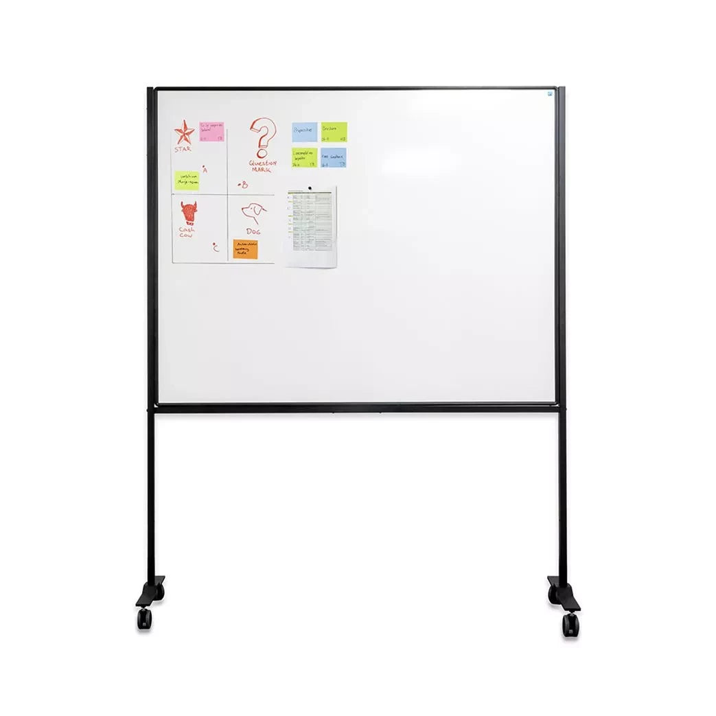 Mobiel werkbord PRO Patti - Geverfd staal - Wit - Weekplanner - Maandplanner - Jaarplanner - Magnetisch - 120x150cm Whiteboards