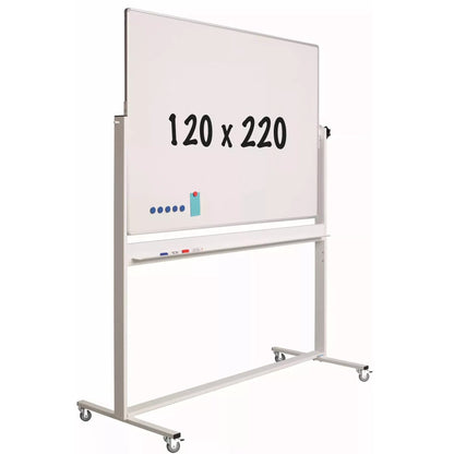 Mobiel whiteboard Solid PRO Rickie - Kantelbaar - Weekplanner - Maandplanner - Jaarplanner - Dubbelzijdig en magnetisch - 120x200cm Whiteboards