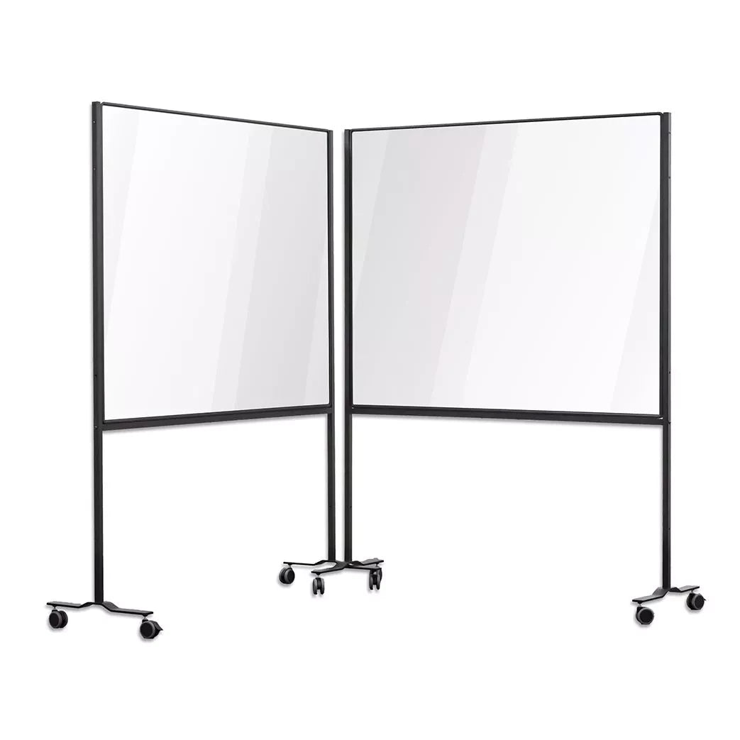 Verrijdbaar werkblad PRO Heath - Gelakt staal - Wit - 120x150cm Whiteboards