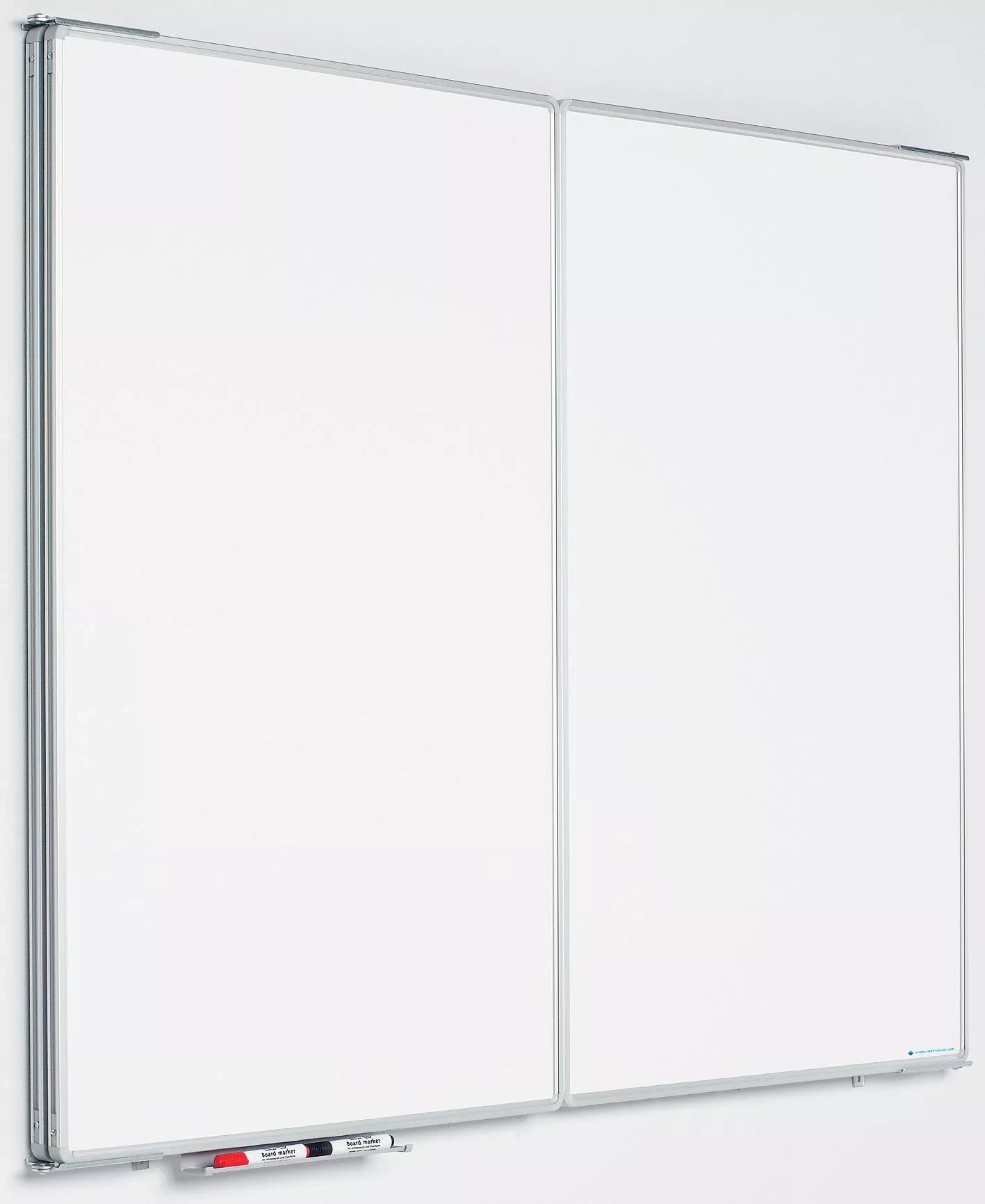 Vijfzijdig whiteboard RC10 profiel Bender - Magnetisch - Emaille staal Wit - 120x150cm Whiteboards