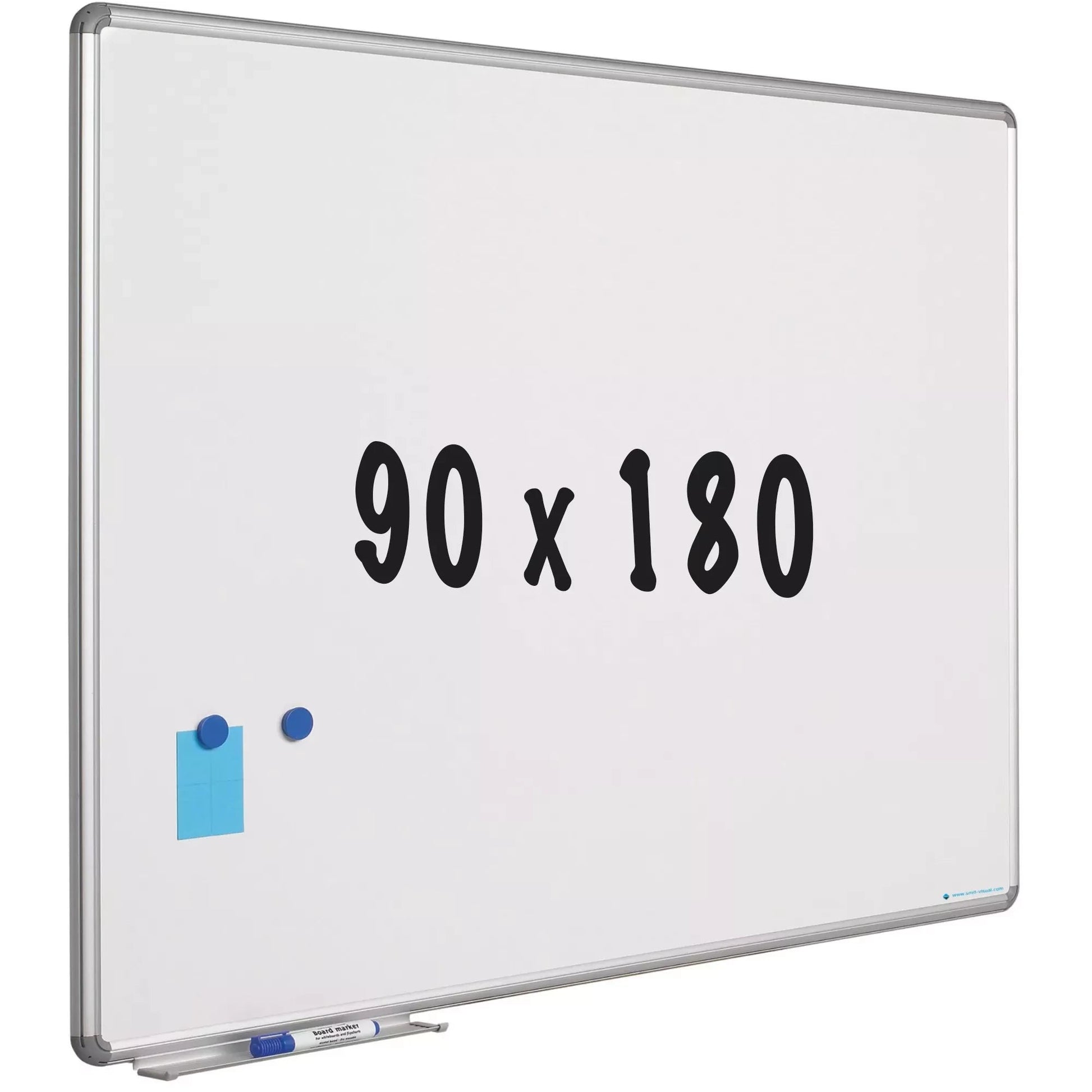 Whiteboard Nichole - Emaille staal - Wit - Magnetisch - 90x180cm Whiteboards