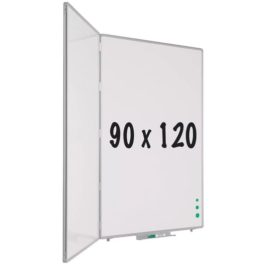 Whiteboard PRO Daniel - Emaille staal - Weekplanner - Maandplanner - Jaarplanner - Magnetisch - Wit - 90x120cm Whiteboards