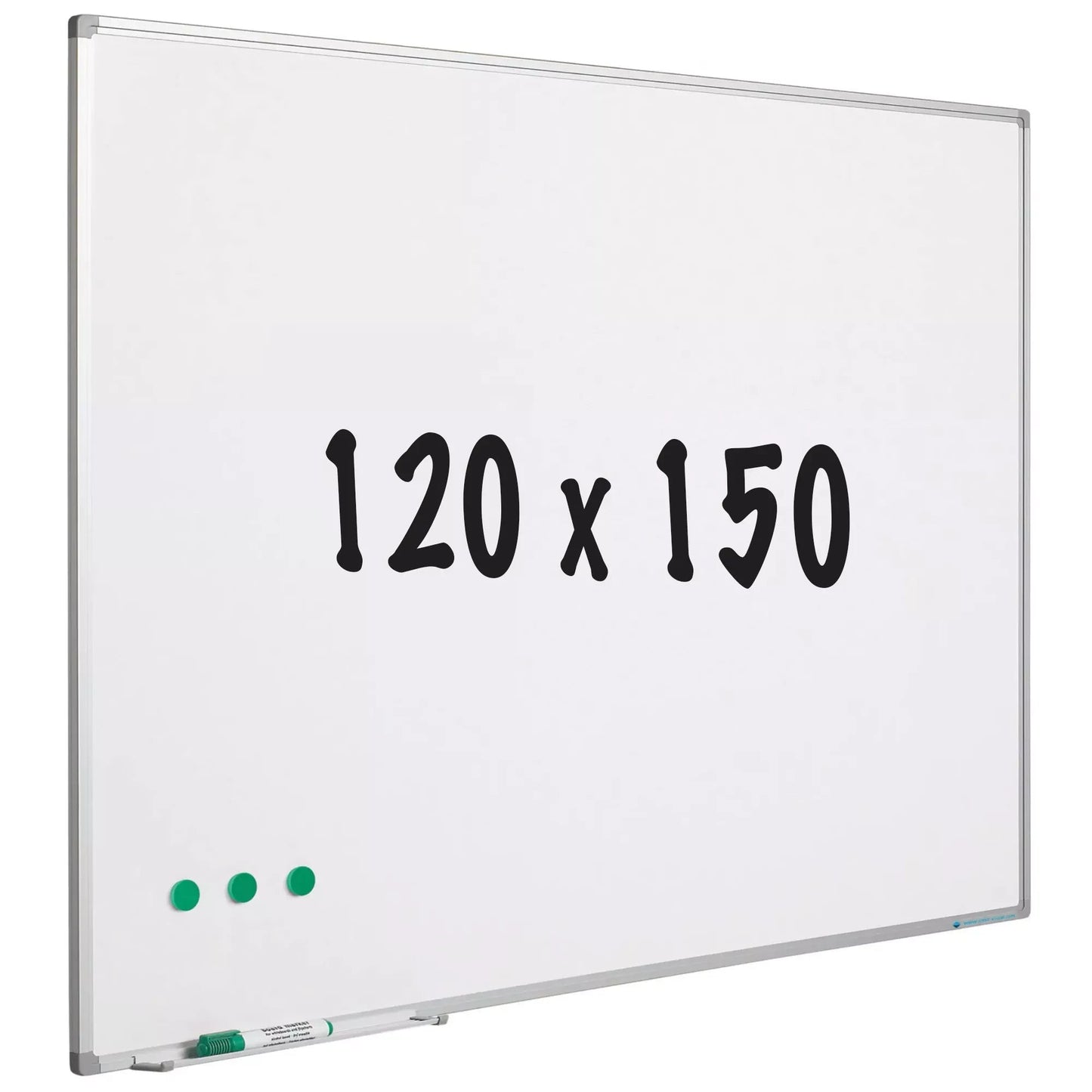 Whiteboard Tracey - Geverfd staal - Magnetisch - Wit - 120x150cm Whiteboards