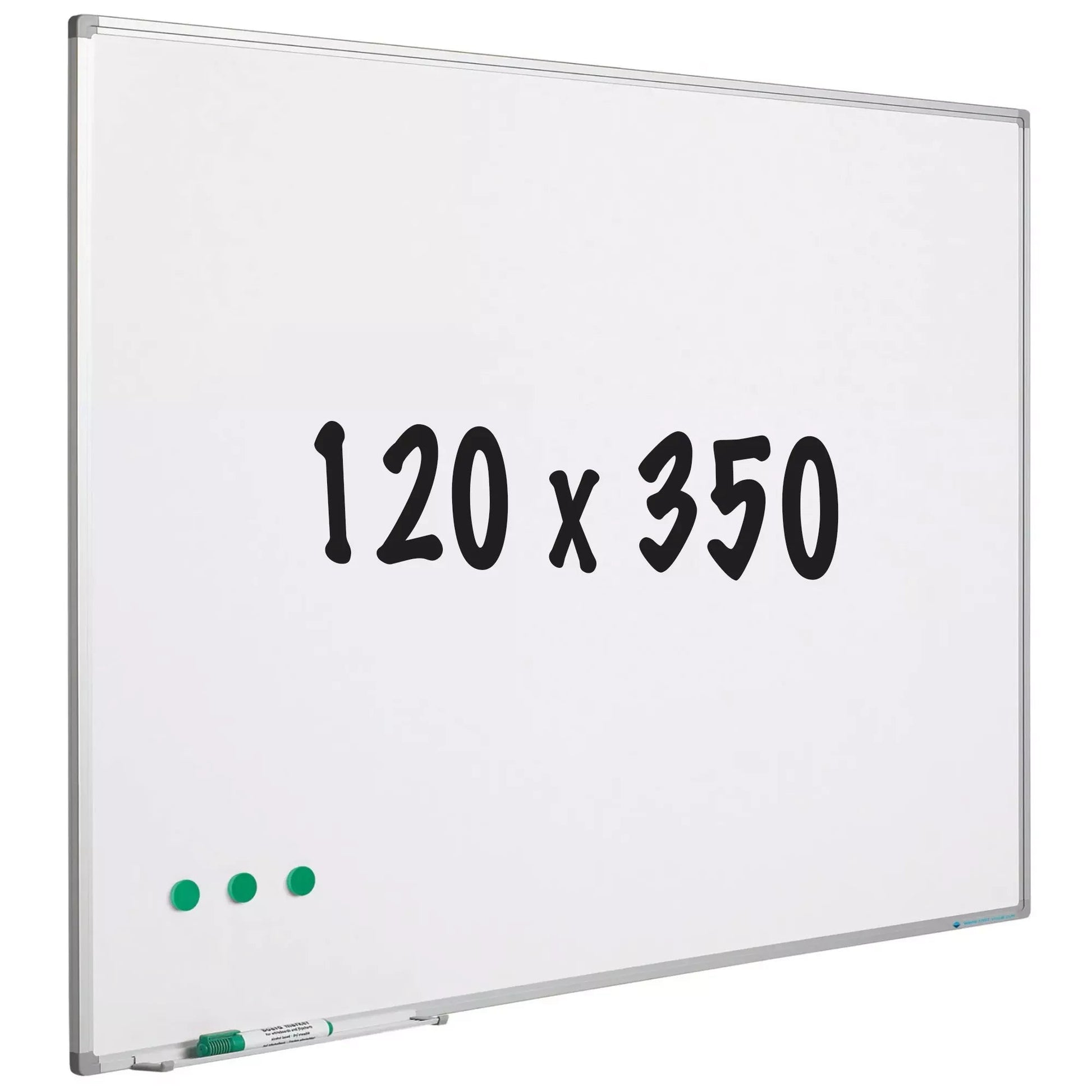 Whiteboard geëmailleerd staal Watkins - Wit - Magnetisch - 120x350cm Whiteboards